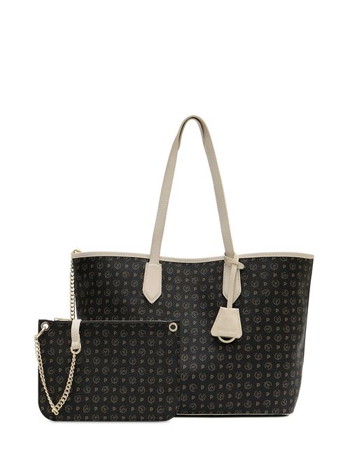 Borsa Shopping Heritage Logo Classic Nero/avorio POLLINI | TE8427PP06Q11/00C
